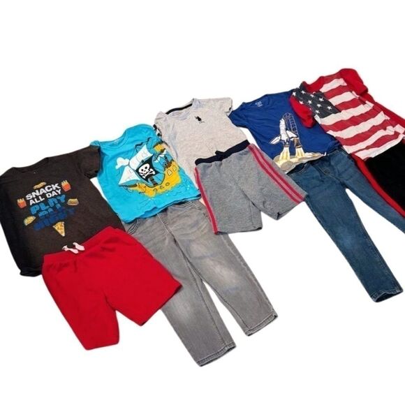 Boys bundle  size 5/5T, Total (10)summer shirts shorts and jeans - Picture 12 of 16